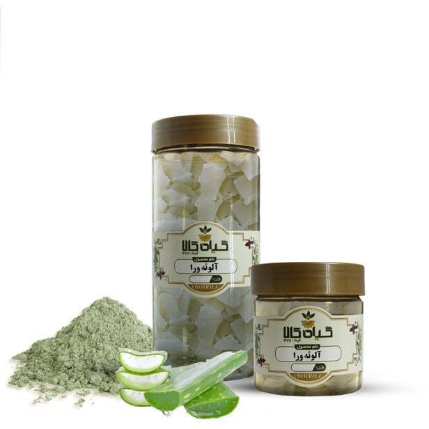 آلوئه‌ ورا خشک یا پودری طبیعی با خاصیت ترمیم و آبرسانی پوست